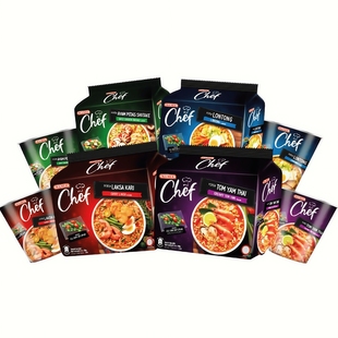 包邮 马来西亚 Mamee chef 妈咪方便面咖哩叻沙咖哩东阴面