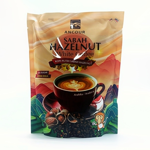 包邮马来西亚沙巴安购榛果白咖啡 ANCOUR Hazelnut 12*38g