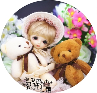 【泡泡家】BJD.SD娃拍照道具3分4分6分巨婴关节熊抱抱熊玩具可爱