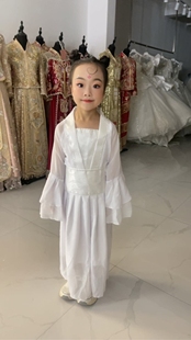 新款白色汉服女童夏季儿童古装小女孩仙女裙春秋改良童装襦裙原创