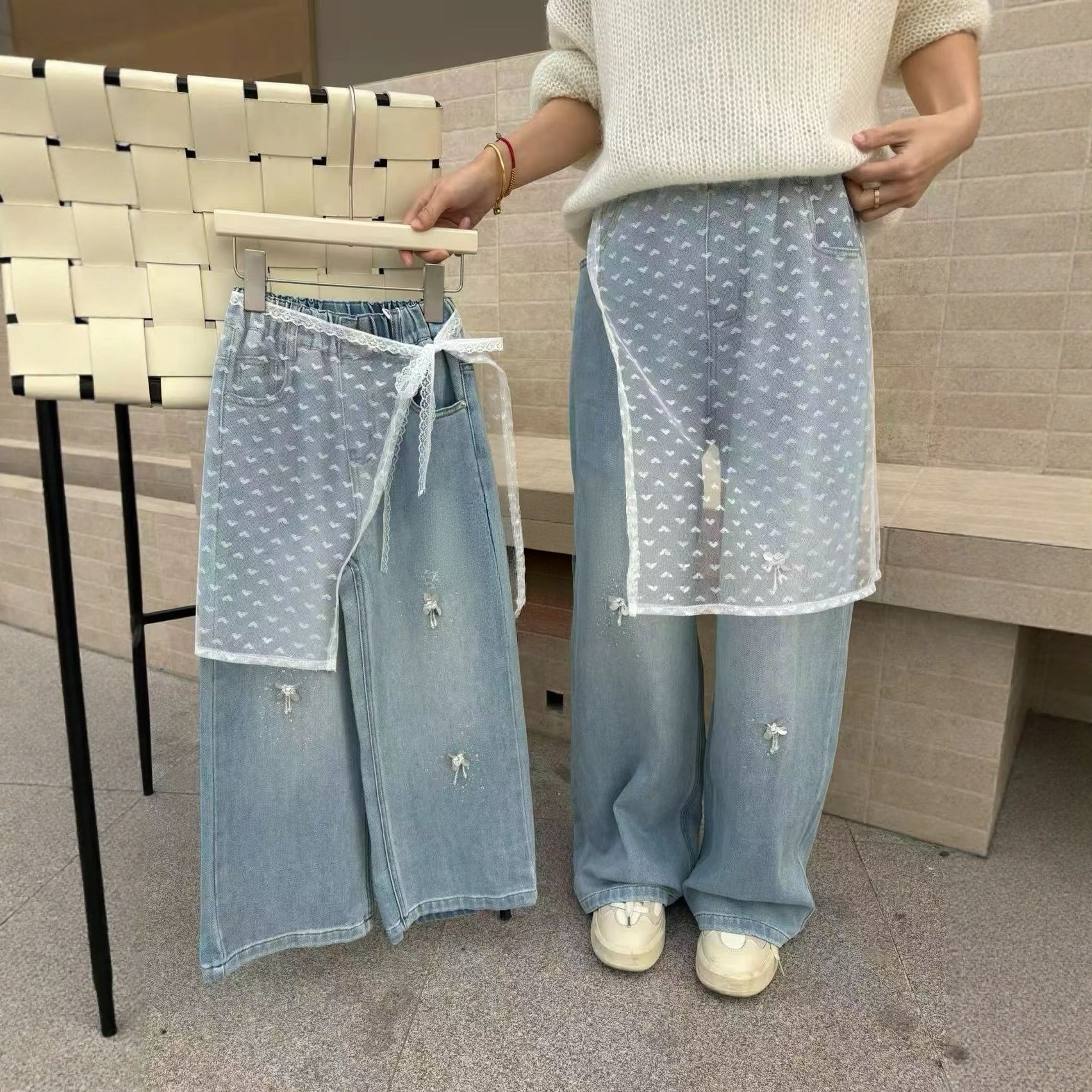 女童裤子2026春季新款儿童牛仔裤宽松阔腿裤中大童韩版休闲直筒裤,童装/婴儿装/亲子装,儿童牛仔裤,淘宝优惠券,粉丝福利购,淘宝优惠卷