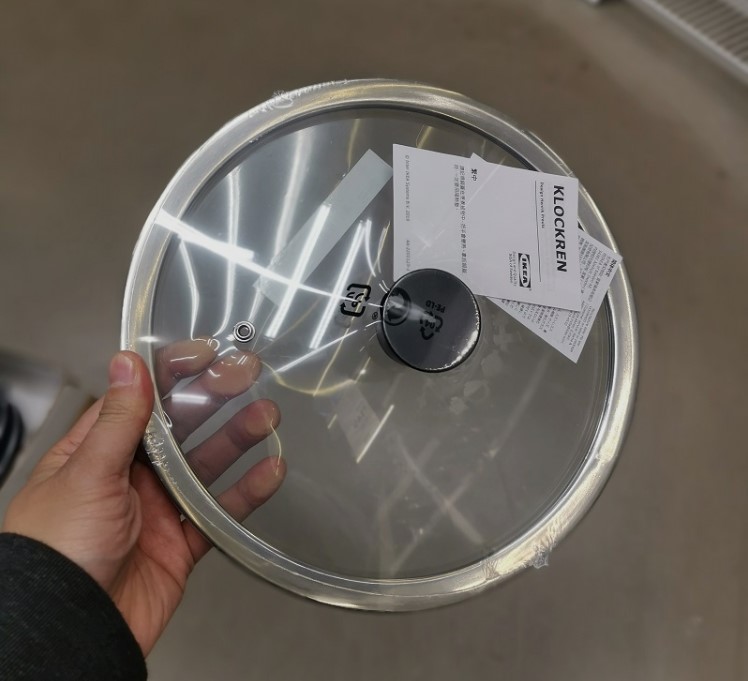 IKEA宜家代购克洛克伦钢化玻璃锅盖多种尺寸可视防爆玻璃盖盖子
