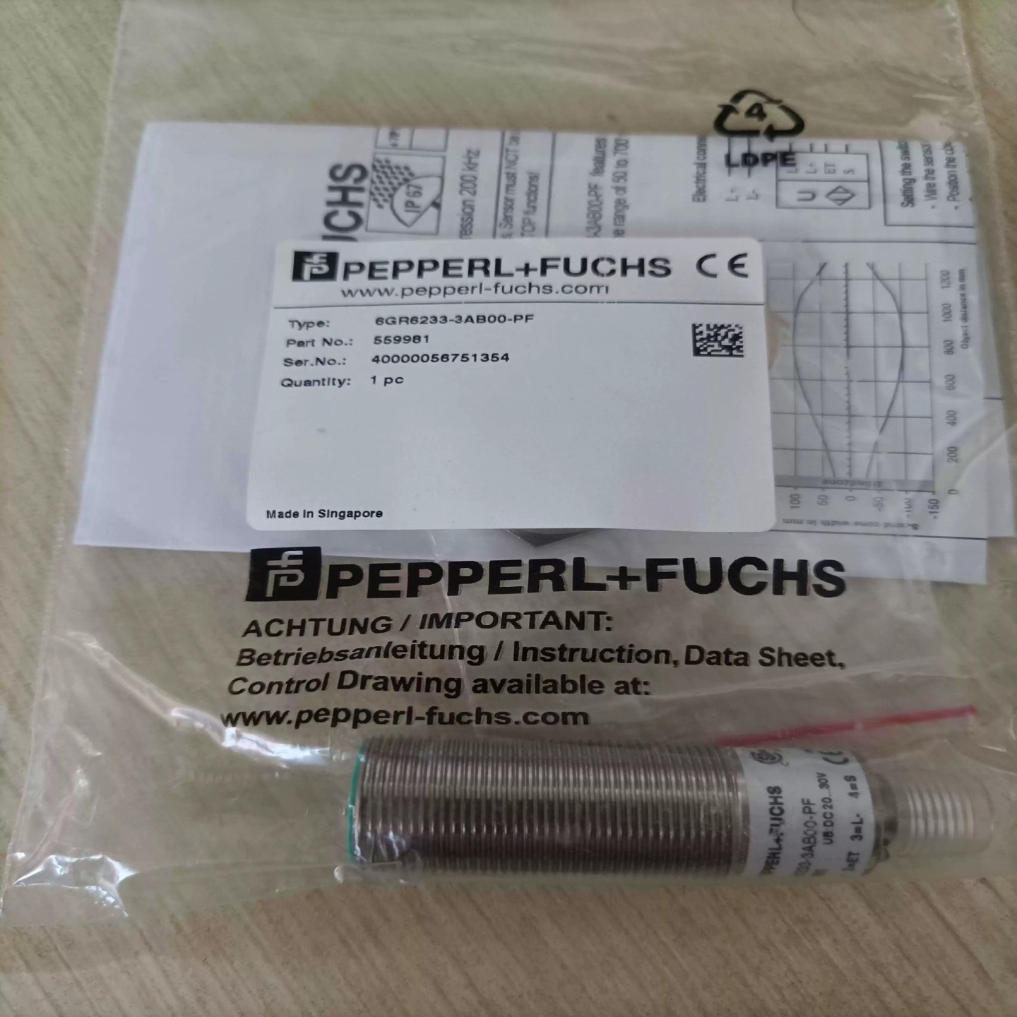 【议价】6GR6233-3AB00-PF倍加福传感器全新原装正品现货