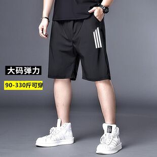 五分裤 男士 潮男胖子运动短裤 肥佬百搭外穿宽松裤 夏季 子休闲裤 大码