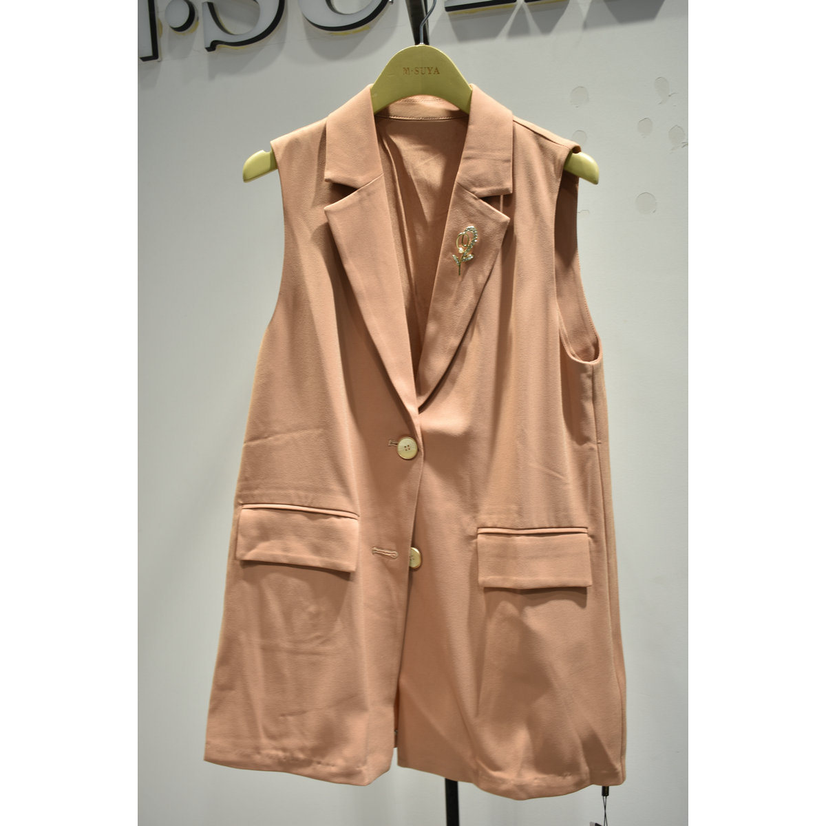 斐格利亚女装2026年春季新款A0217时尚气质无袖职业A版西装马甲