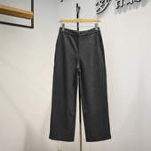 女裤 舒适弹力腰拉绒加厚阔腿裤 2026春季 8115专柜时尚 新款 时尚