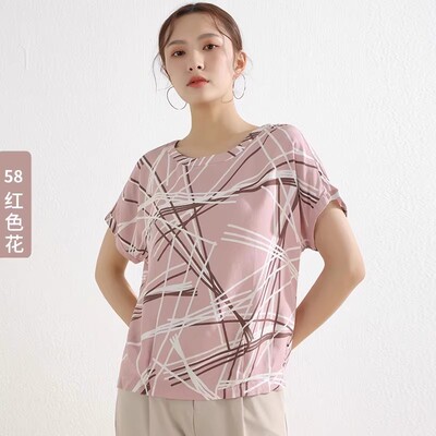 梦舒雅女装2026春季新款专柜新品69280589时尚百搭短袖上衣