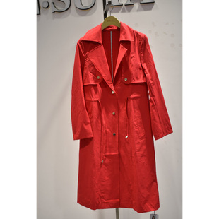 休闲舒适气质收腰长款 斐格利亚女装 AF961时尚 新款 风衣 2026年春季