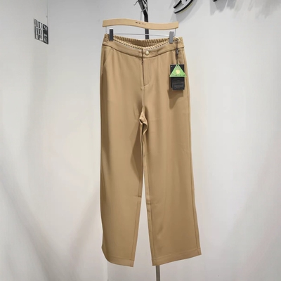 品牌折扣时尚女裤春季专柜新品垂感职业弹力腰舒适宽直筒裤9029