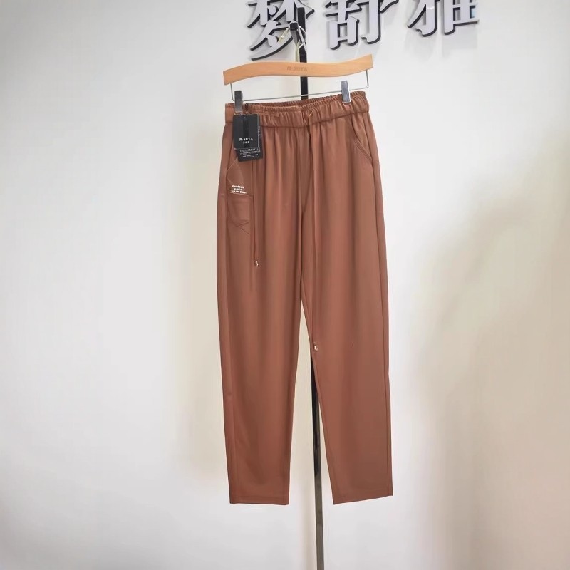 梦舒雅女裤2026夏季新款专柜新品19288187针织弹力松紧腰运动裤