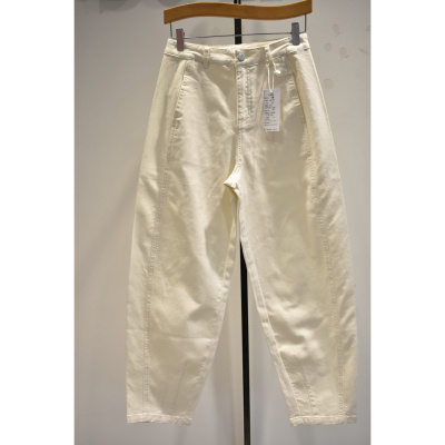 秋奕品牌女裤2026春季新品YM22797舒适时尚高腰显瘦锥版直筒裤