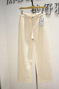 梦舒雅女裤2023冬季专柜新品时尚弹力舒适加绒加厚阔腿裤D1283L