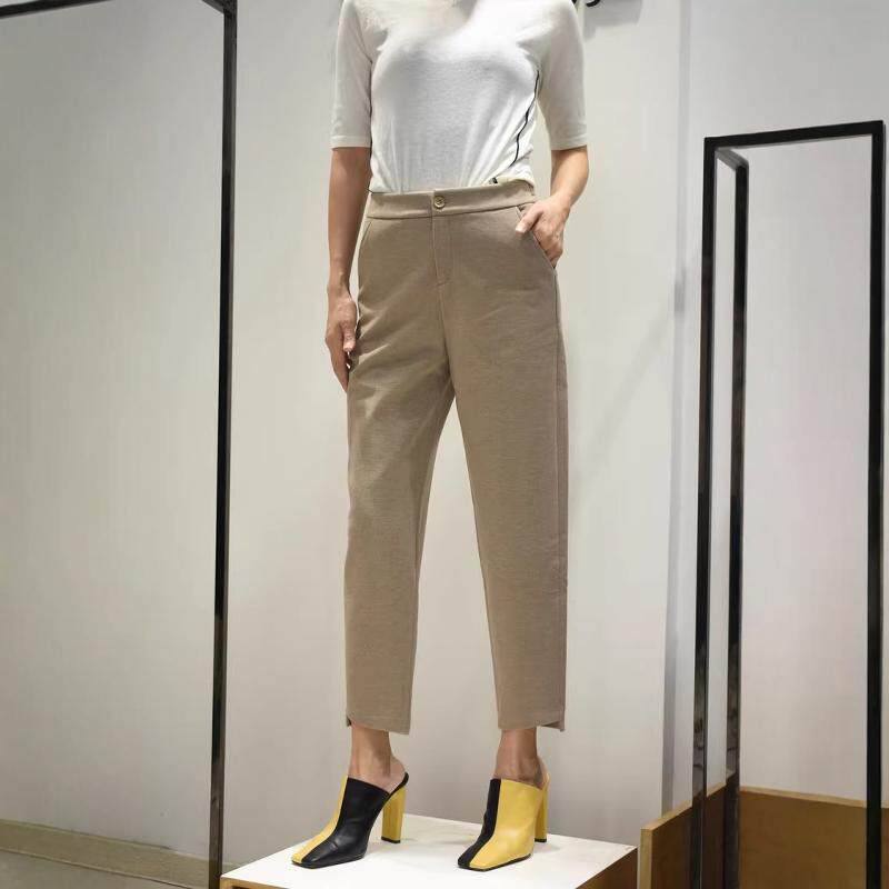 梦舒雅女裤2026春夏新款10588368专柜新品休闲弹力职业锥版烟管裤