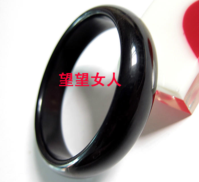 黑青玉手镯油润手镯送长辈礼物图片