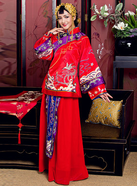 嫁衣敬酒服新娘胡静应采儿同款