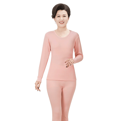 南极人纯棉保暖套装秋衣妈妈女士