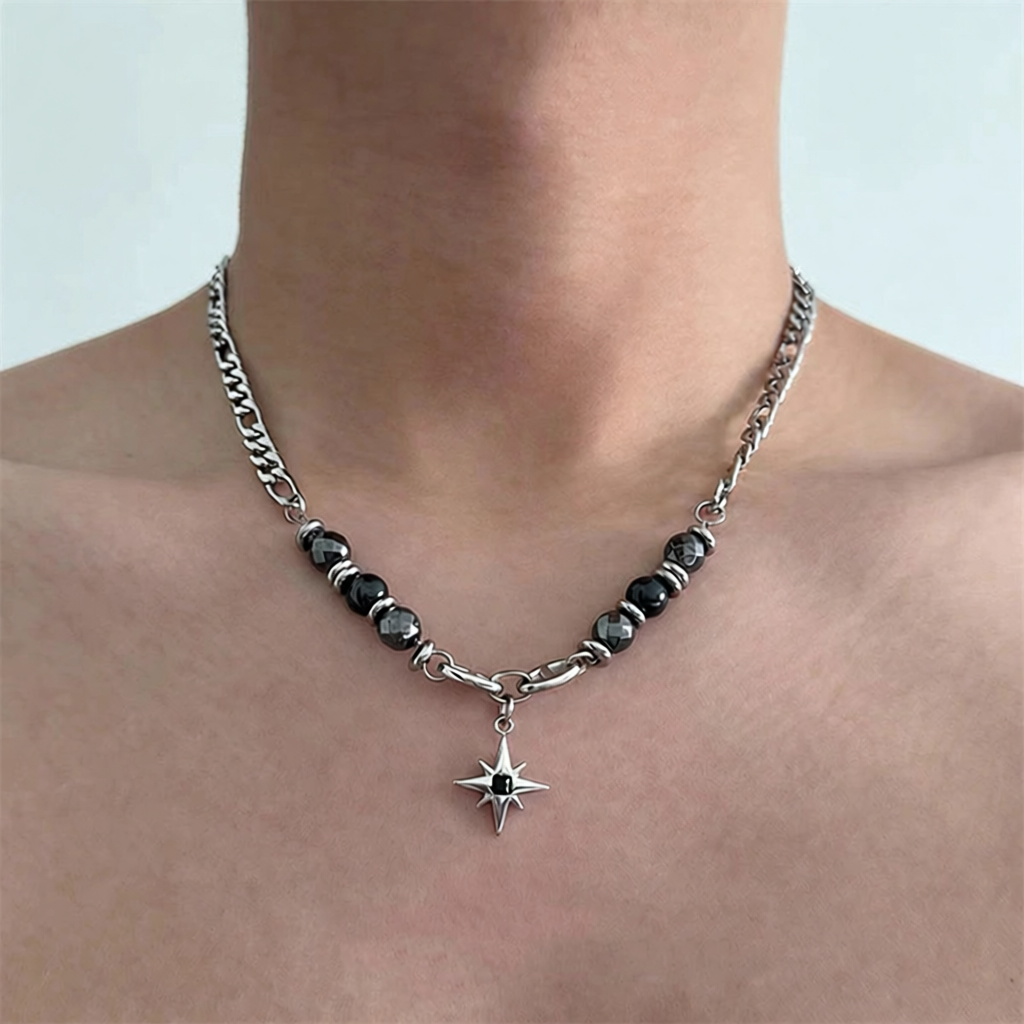 合金男女通用暗星项链男高项链