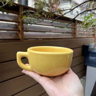 美国Tuxton马克杯日式简约风陶瓷咖啡杯碟争铁拉花杯下午亲燕麦杯