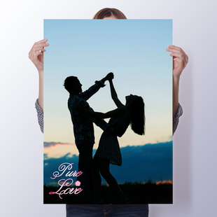 B2大海报制作diy明星pb写真生肖动漫粉丝助战宣传高清版来图定制