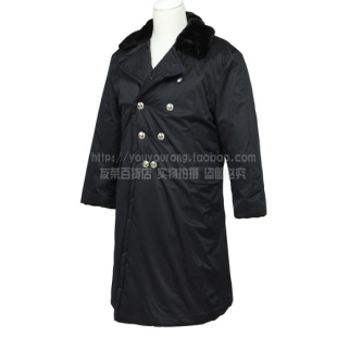 棉大衣长款加厚黄大衣劳保男女冬季抗寒棉大衣包邮