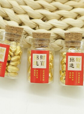新年招财许愿瓶漂流瓶摆件