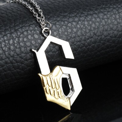 死神周边cos道具 BLEACH 第6刃葛力姆乔.贾卡杰克标志吊坠项链