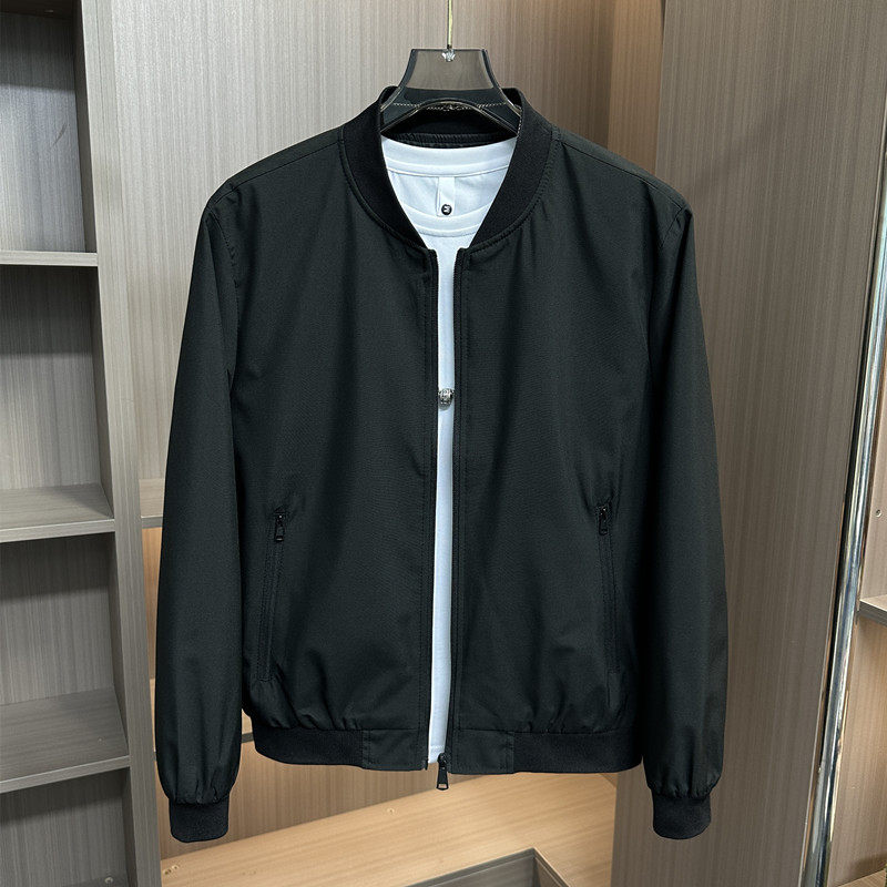 2025新款春秋季棒球领夹克男士韩版简约秋季休闲时尚外套男款上衣