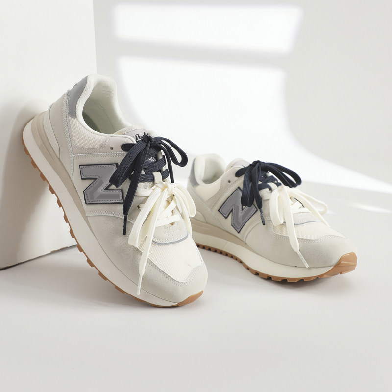 纽巴仑N字鞋2026新款574LG系列网面轻便跑步鞋休闲老爹鞋情侣款