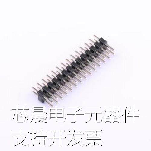 HB-PH8-200214PB2GOP 排针 间距:2mm 2x14P 直插 方针 插件,P=2mm