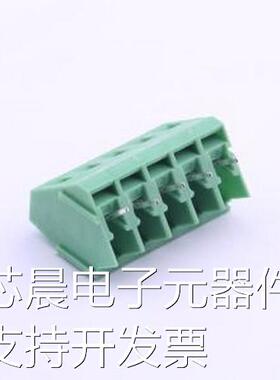 DB103-5.0-5P-GN-S 螺钉式接线端子 5mm 1x5P 排数:1 每排P数:5原
