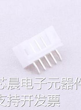 A2001WV-05P2 线对板针座 系列:PH 间距:2mm 1x5P 白色 插件,P=2m