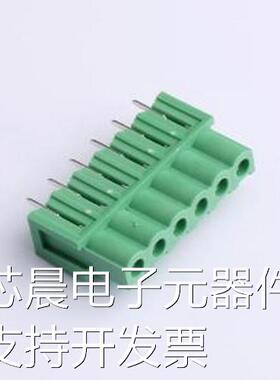 DB2EB-5.08-6P-GN 插拔式接线端子 5.08mm 绿色 插件,P=5.08mm原