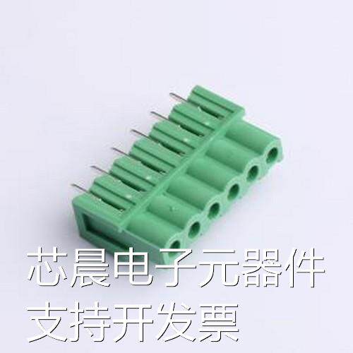 DB2EB-5.08-6P-GN 插拔式接线端子 5.08mm 绿色 插件,P=5.08mm原