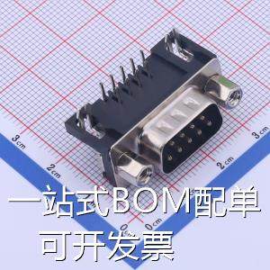 FDB0901-M0DB300K6KF D-Sub/DVI/HDMI连接器 D-Sub 公 P数:9 存储