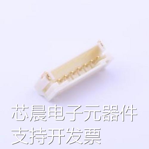 A2001WR-S-07PD01 线对板针座 系列:PH 间距:2mm 1x7P SMD,P=2mm