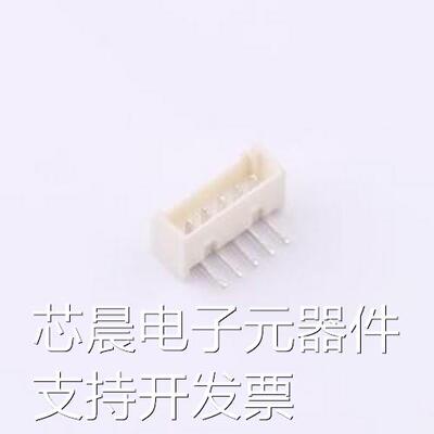 ZX-MX1.25-5PWZ 线对板针座 1x5P 间距:1.25mm 弯插 弯插,P=1.25m