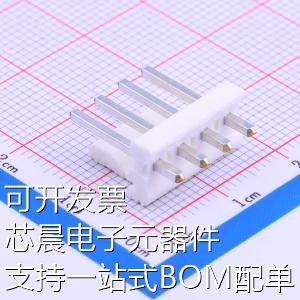 640445-4 线对板/线对线连接器 间距:3.96mm 1x4P 接头 通孔 锡原