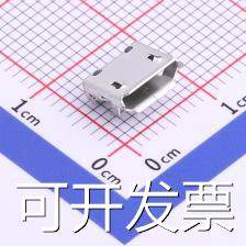 MICRO-01-G3P2-A1T2 USB连接器 Micro-B 母座 卧贴 有卷边有柱固