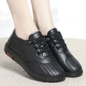 中老年低帮鞋 冬季 棉鞋 软底防滑妈妈鞋 新款 加绒加厚保暖老北京布鞋