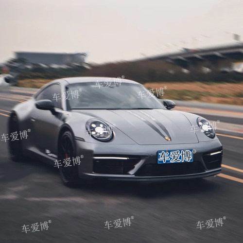保时捷911车贴拉花Carrera4S 992 997 Targa改装引擎盖车身侧裙贴