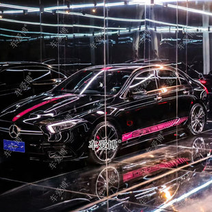 适用奔驰AMG拉花C63C43C260C200A35L车贴新C级CLA改装GLC贴纸CLS