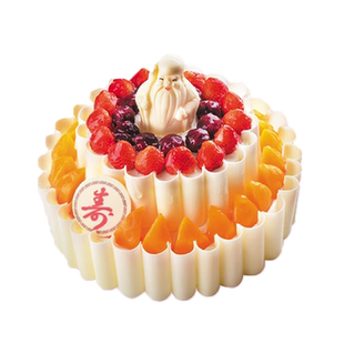 御品轩福上添寿水果生日蛋糕老人长辈祝寿西安同城配送可门店自提