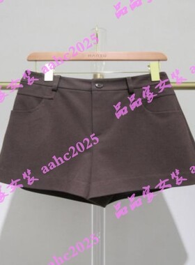 HANXU韩序2025冬装新款国内正品代购短裤H072AKZ8366 吊牌439