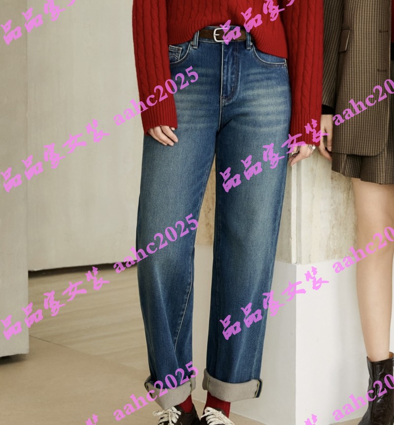 Aitoo·Suxi艾凸苏希2025冬装新款国内正品代购牛仔裤 A2541NK026