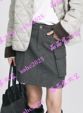 ibudu伊布都2025冬装新款国内正品代购短裙Y25420108Q21 吊牌699