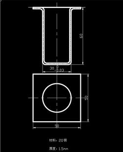 方凸缘冲压成型工艺及模具CAD图纸设计