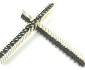 1.27mm 贴片排针 1*50P SMT单排立式错位贴片排针插针 1X50P