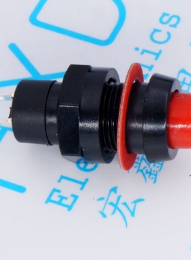 红色 DS211 自锁小型微型按钮开关 电源开关 按键开关按钮 10MM