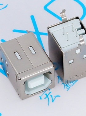 立式  B母180度 D型打印机口 立式  4PIN USB母座BF180  USB插座