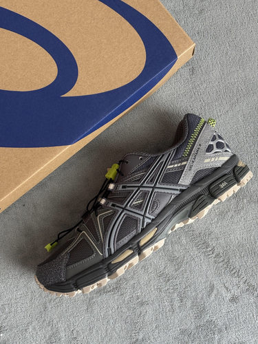 亚瑟士ASICS Gel-Kahana 8 专业 织物合成革减震耐磨 低帮跑步鞋